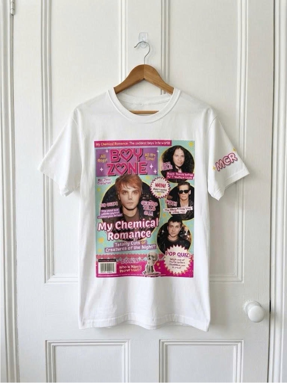 Vintage White My Chemical Romance Boy Zone Graphic Tee